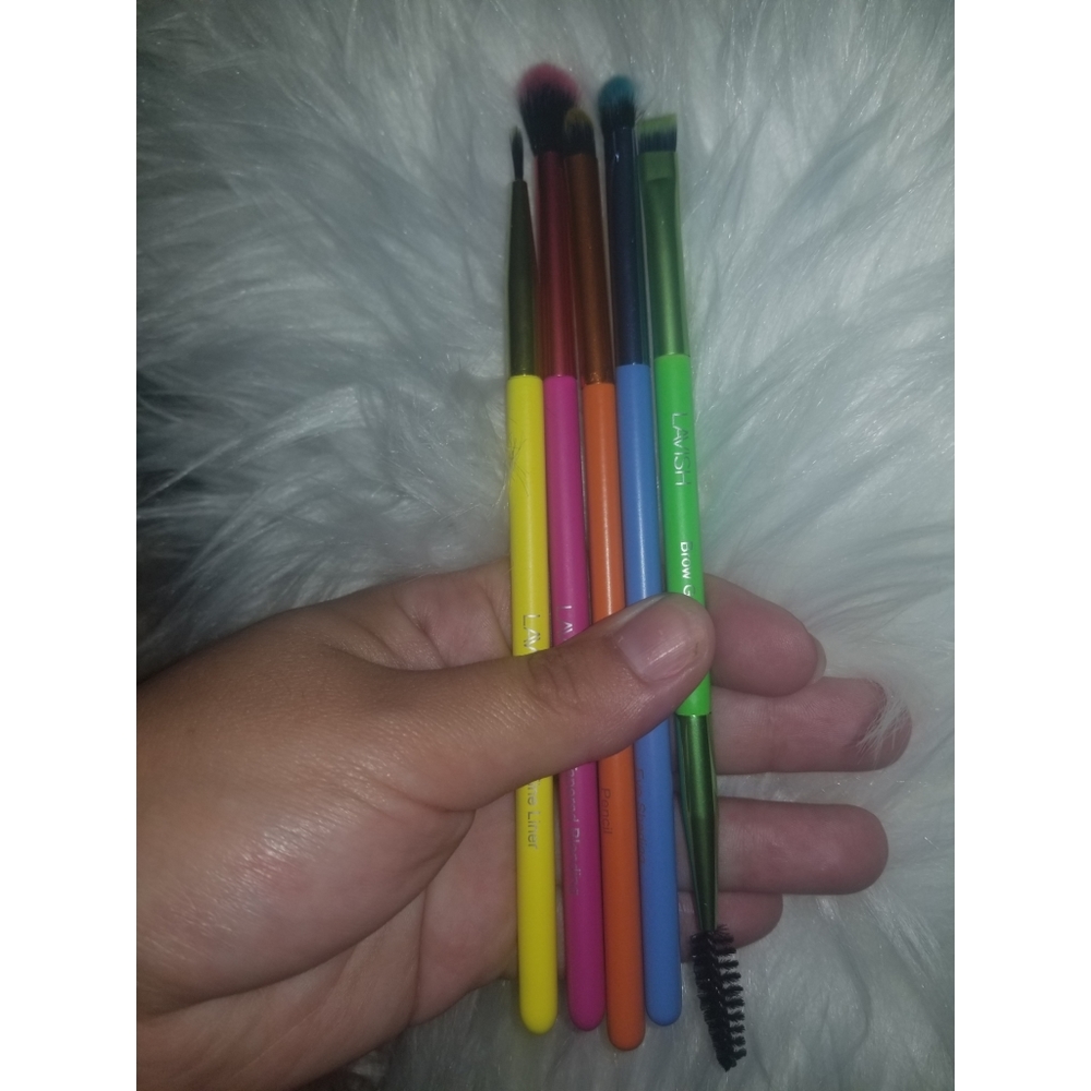 Lavish- 5 pc neon eye brush collection
